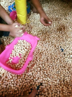 Hạt gỗ cao cấp chơi xúc cát