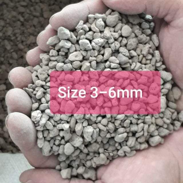 Đá Pumice giúp đất thoát nước tốt, thích hợp trồng sen đá, Xương rồng, Địa Lan, Phong Lan (Bịch 500 gam) size 5-8mm