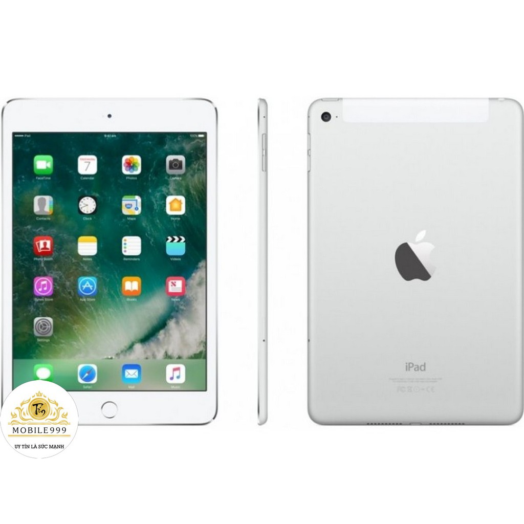 [Mã ELMT1M5 hoàn 6% đơn 1.5TR] iPad Mini 4 - 16G /32G /64GB (Wifi + 4G) - Zin Đẹp 99% - Tặng Bao Da