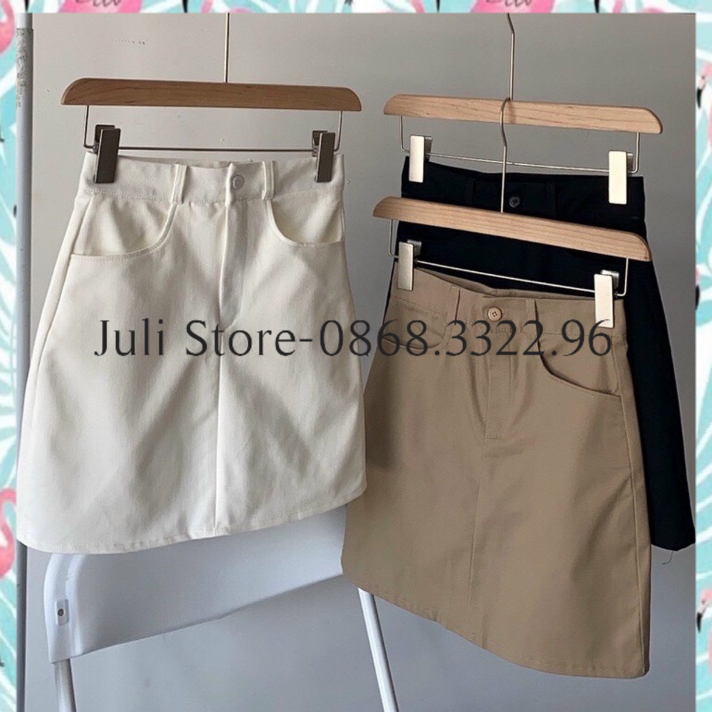 CHÂN VÁY CHỮ A KAKI QC CAO CẤP LOẠI 1 ,CHÂN VÁY XINH CV01-JULI