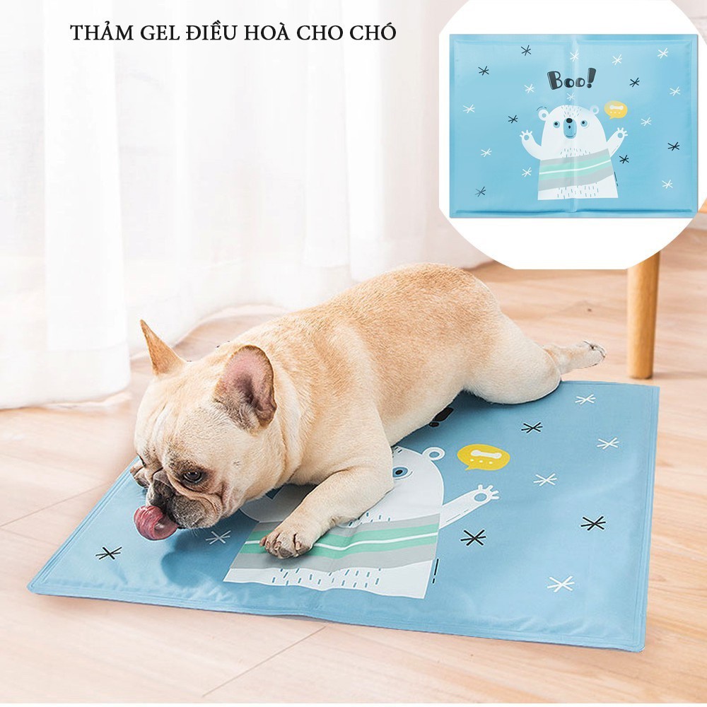 Thảm nằm mát cho chó mèo - Thảm gel làm mát cho thú cưng nhiều size