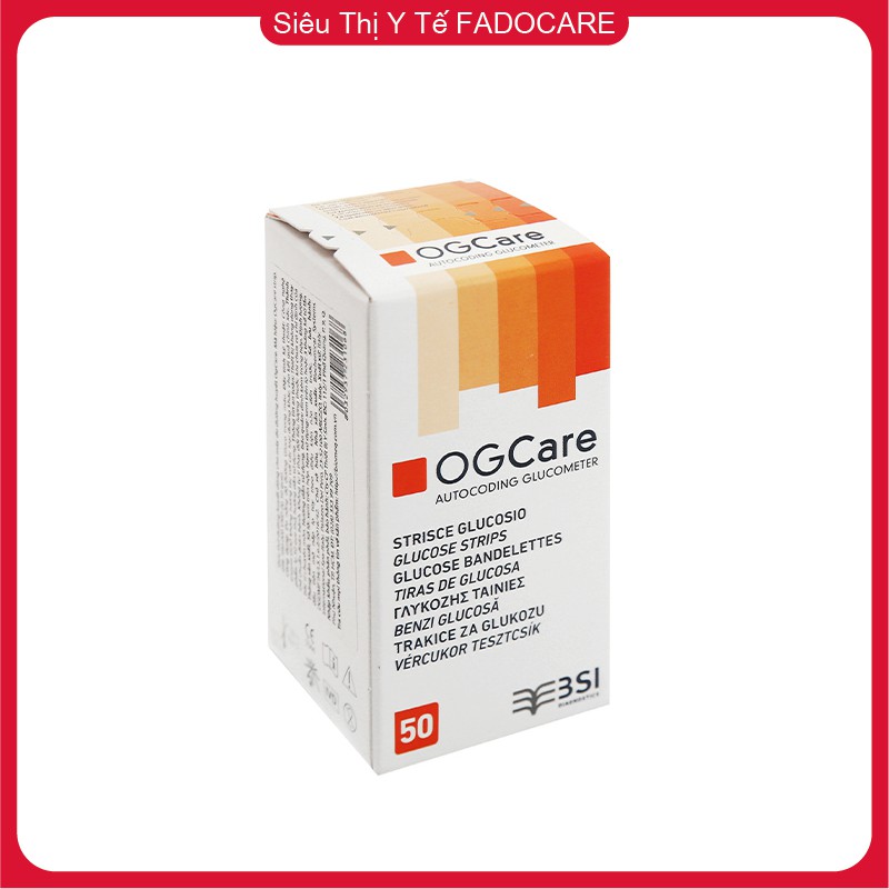 Que thử đường huyết OGCare (Hộp 50 que), Hạn sử dụng: 11/2023