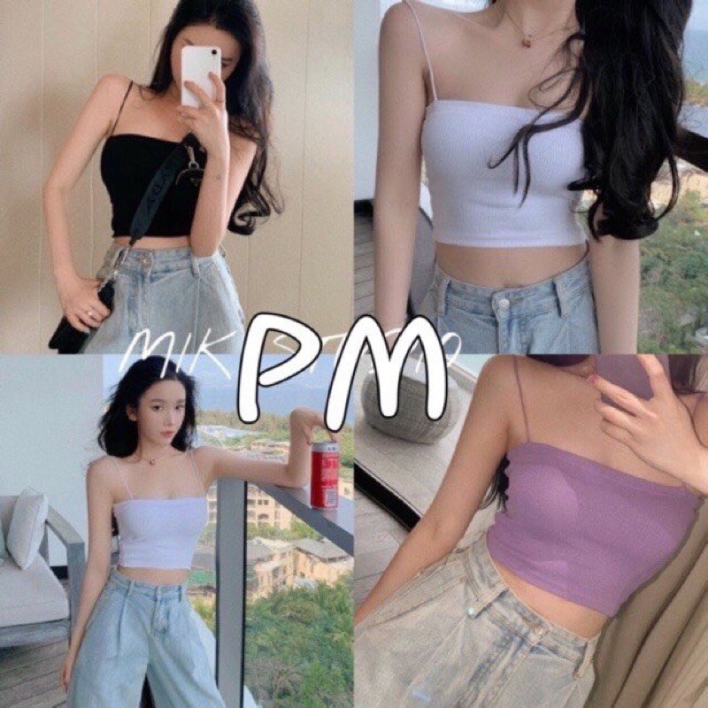 [Mã FAMANU83 giảm 10% đơn 0đ] Áo quây len tăm, áo 2 dây sợi mảnh | BigBuy360 - bigbuy360.vn