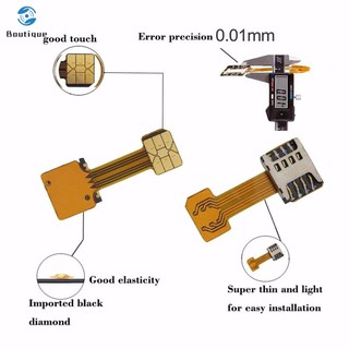 ✿♥▷ Card Extender Dual SIM Adapter Extension Cable Slot Durable For Mobile Phone Android