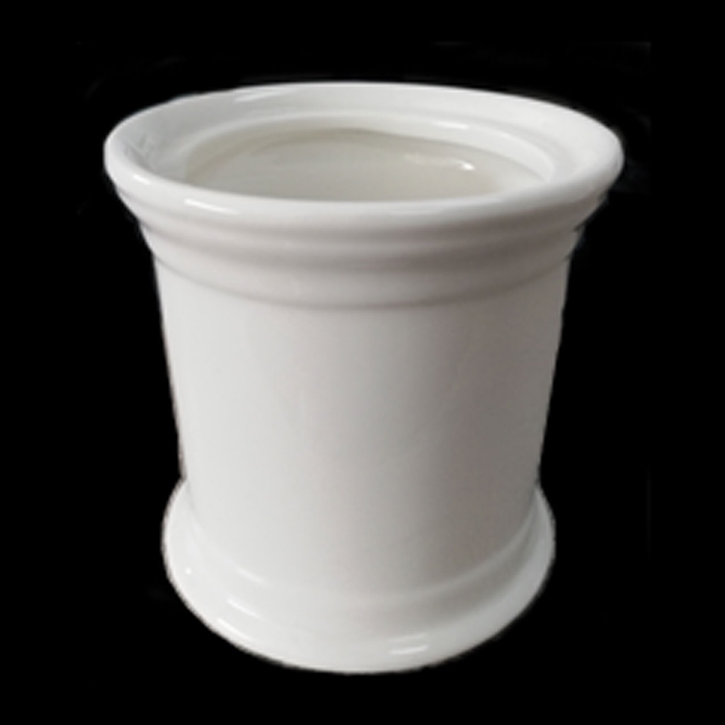 Lọ cắm đũa bằng sứ tráng men BST Snow White trắng thuần khiết - DST VietNam