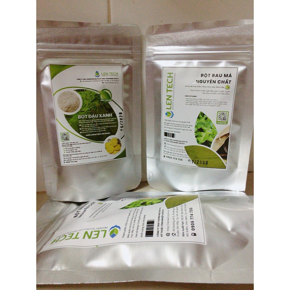 COMBO BỘT RAU MÁ ĐẬU XANH LENTECH