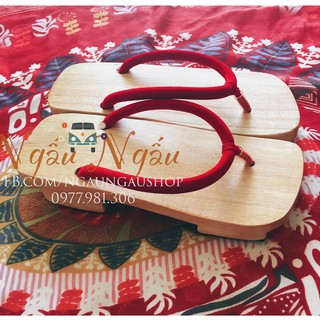 Guốc Gỗ Guốc Mộc Truyền Thống Geta Nhật
