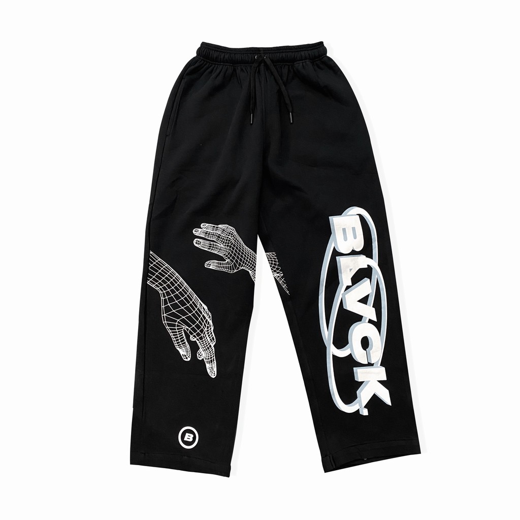 Quần dài Hand Scanning BLVCK artwork - Màu đen