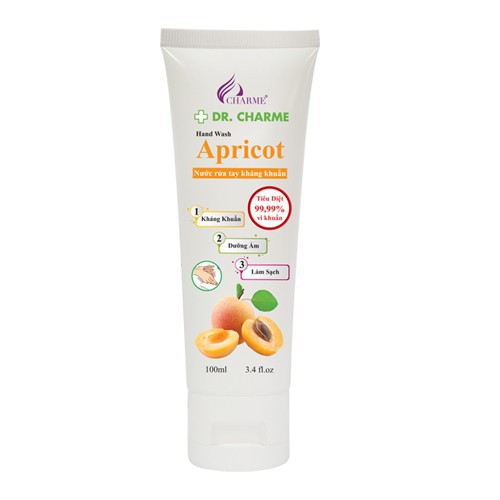Nước Rửa Tay Kháng Khuẩn DR. CHARM.E Apricot với khả năng sát khuẩn 99.99% cùng tính năng dưỡng ẩm và làm mềm da | BigBuy360 - bigbuy360.vn