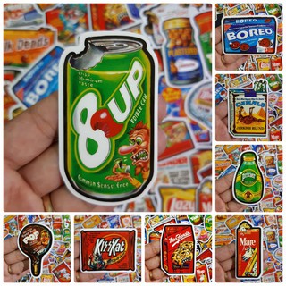 PR8 ETDD Bộ Sticker dán cao cấp chủ đề ĐỒ ĂN NHANH MA QUÁI - Dùng dán Xe, dán mũ bảo hiểm, dán Laptop... 44