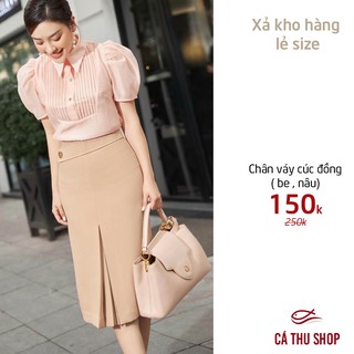Chân váy cúc đồng còn BE