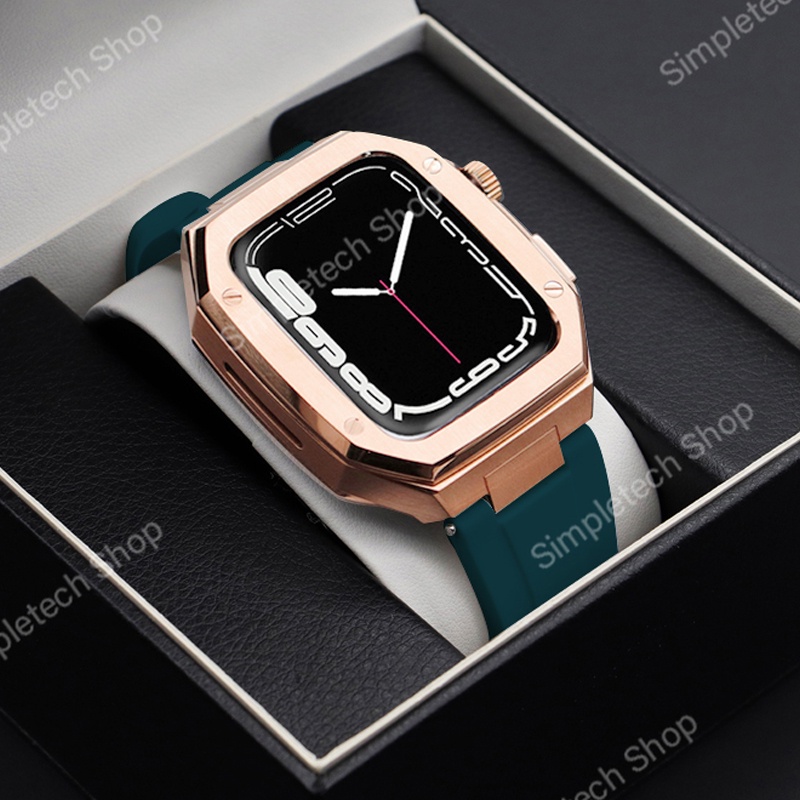 Dây Đeo Inox Sang Trọng Cho Đồng Hồ Thông Minh iWatch 7 6 5 4 40mm 41mm