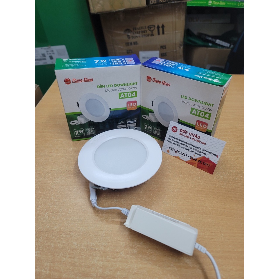 Đèn Led rạng đông 7W âm trần đổi 3 màu trắng/ vàng/ trung tính hàng chính hãng có bảo hành