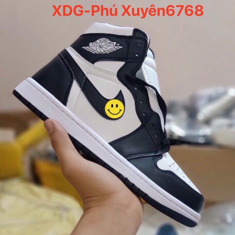 Giày JORDAN 1 PANDA Cao Cổ ⚡️FULL BOX BILL⚡️ Giày 𝐉𝐨𝐝𝐚𝐧 JD1 Đen Trắng Cổ Cao, High Panda Trẻ Trung Nam Nữ 2021