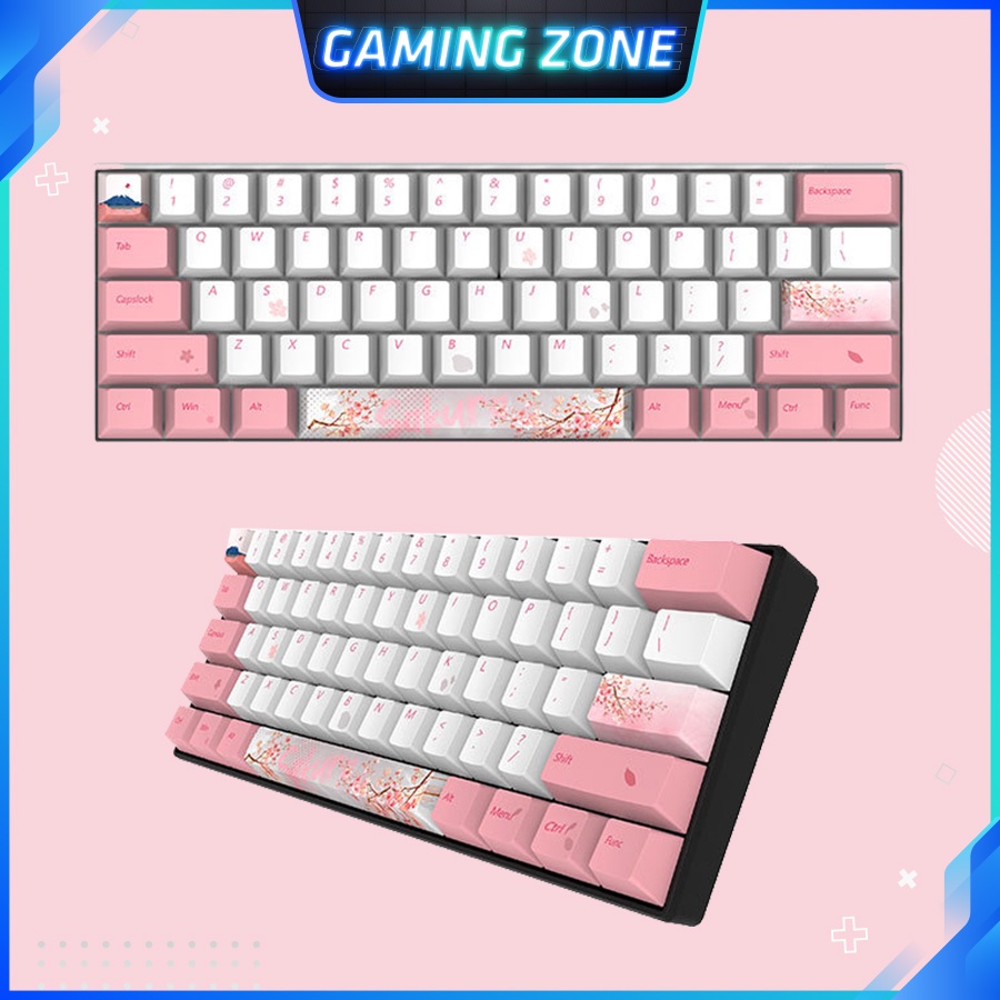 [Mã 252ELSALE hoàn 7% đơn 300K] Keycap bàn phím cơ Sakura Nhật Bản nhựa PBT 110 phím siêu đẹp