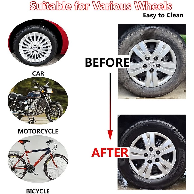 1 bàn chải vệ sinh bánh xe hơi cán dài chất lượng cao