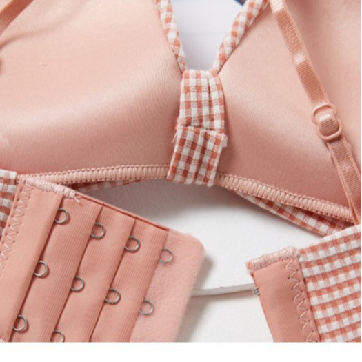 Bộ đồ lót Hoàng Oanh Underwear, set nội y cotton thấm hút mồ hôi cao cấp - bộ kẻ caro | BigBuy360 - bigbuy360.vn