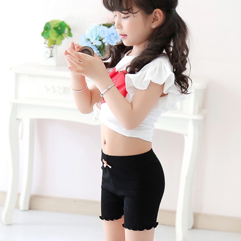 Quần An Toàn Mặc Dưới Váy Diềm Xếp Nếp Cho Bé Gái