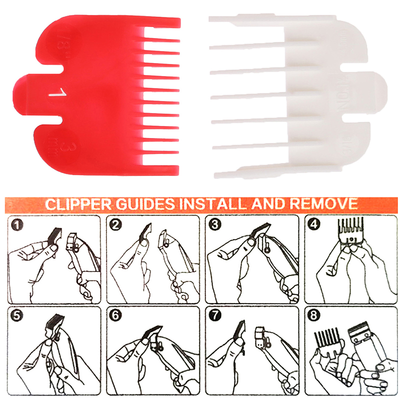 (hàng Mới Về) Set 2 Lược Cắt Tóc 1.5mm 3mm Chuyên Dụng