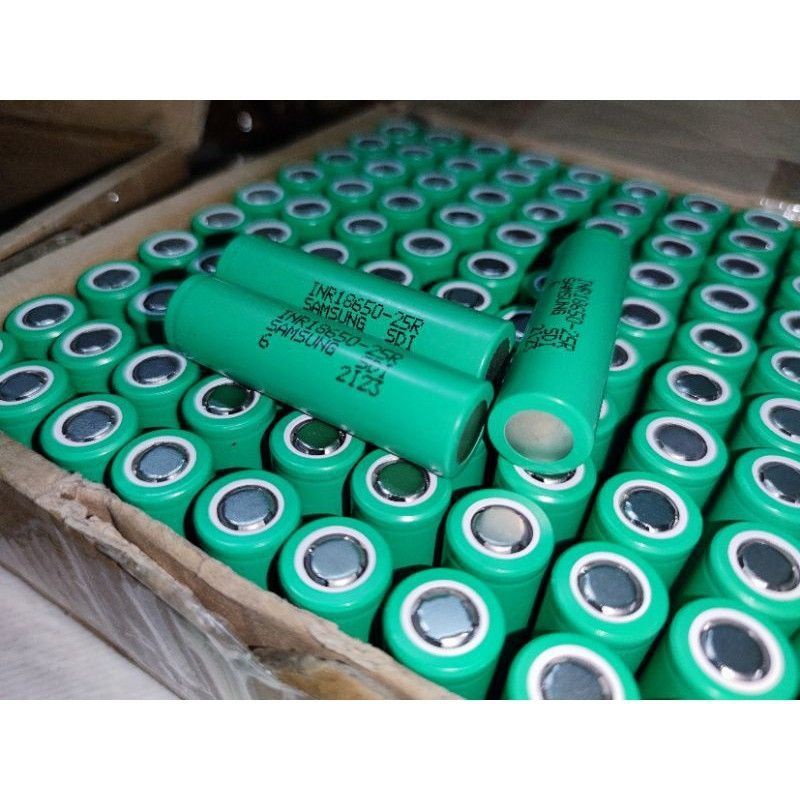 CELL PIN 18650 SAMSUNG 25R, INR18650 XẢ CAO 30A MỚI 100%