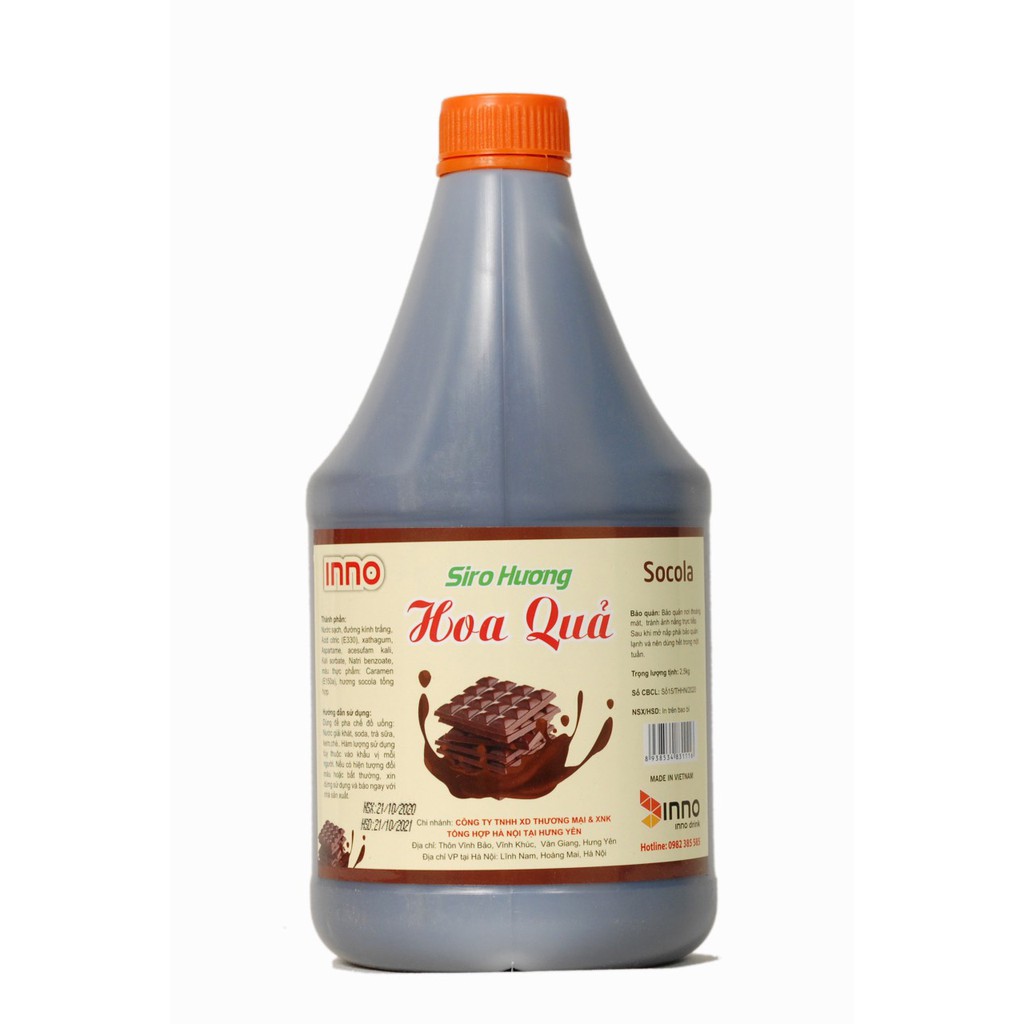 Siro hương hoa quả INNO can tròn 2lít
