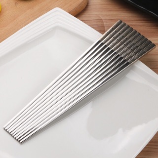 5 Đôi Đũa inox 304 Cao Cấp Chống Trơn khi gắp thức ăn ( hàng nội địa )