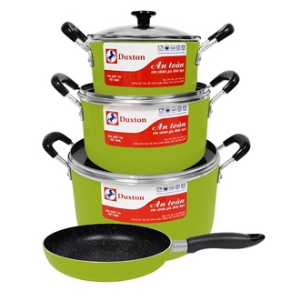 Bộ nồi chảo chống dính sắc màu duxton dg-04nk 16-20-24