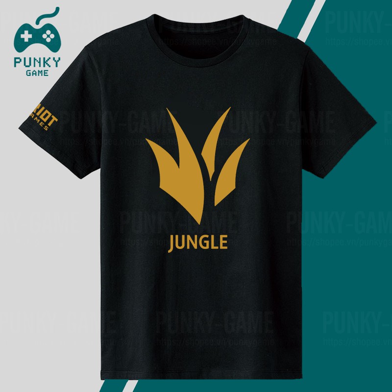 Áo Liên Minh Huyền Thoại (LOL) Wild Rift Logo (Black) ngắn tay