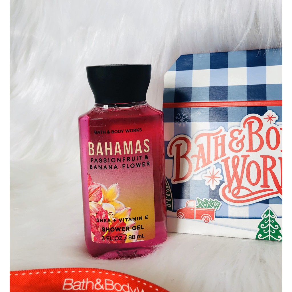 Sữa tắm toàn thân mini Bahamas passionfruit & banana flower  - Bath & Body Works (88ml)