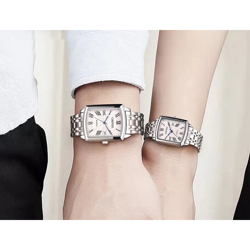 Đồng Hồ Đeo Tay Mặt Vuông Thời Trang Sang Trọng Dành Cho Nam Nữ Chexi