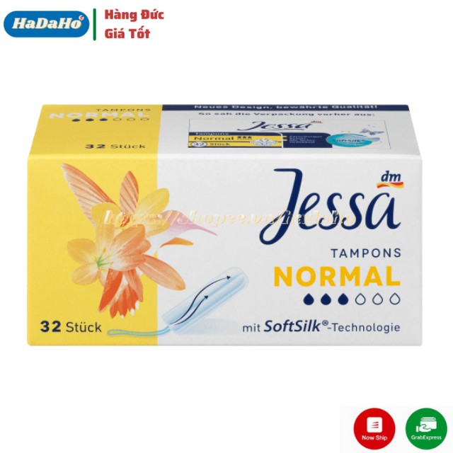 Băng vệ sinh Tampon Jessa Đức đủ size