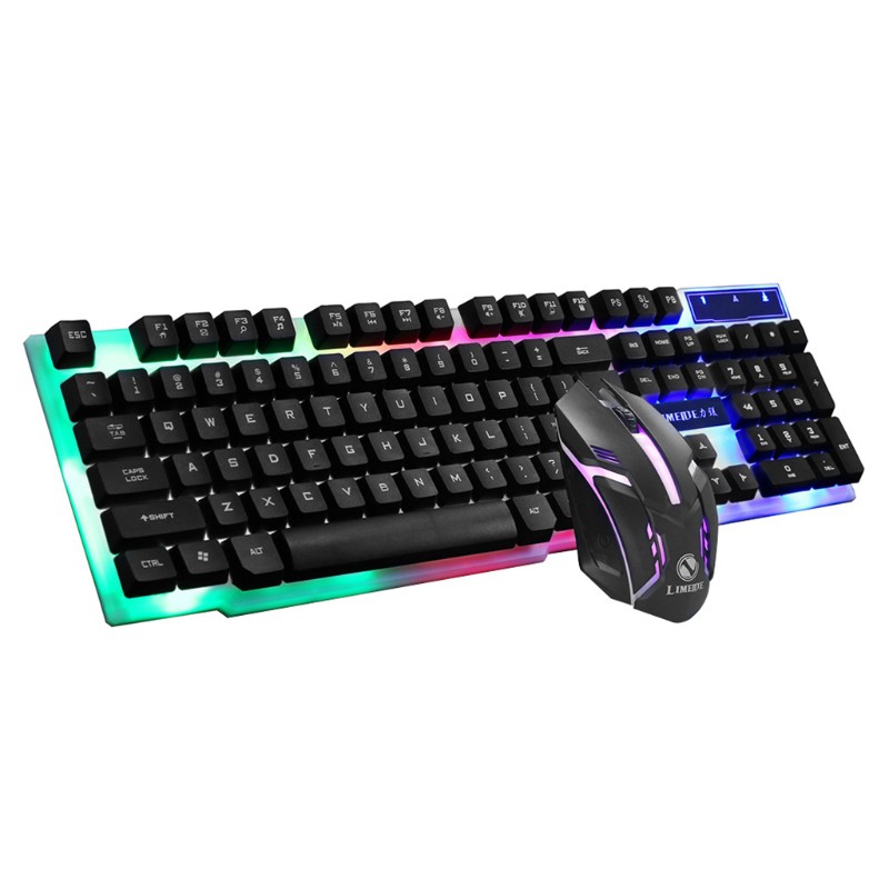 Bộ Bàn Phím + Chuột Gaming Quu Gtx300 104 Phím Có Đèn Nền Rgb