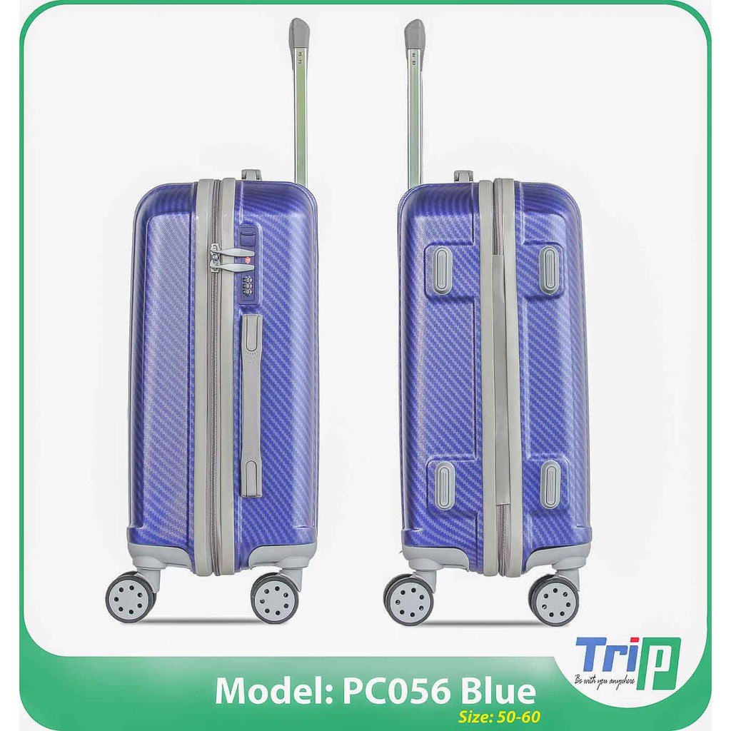 Bộ 2 Vali Chống Trộm TRIP PC056 - Size 20+24inch - Màu Xanh Dương