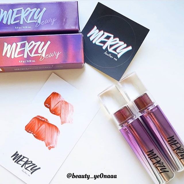 Son Tint Bóng Siêu Lì, Cho Đôi Môi Căng Mọng Merzy Aurora Dewy Tint