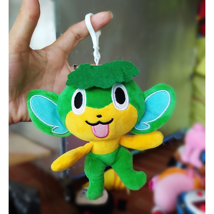 MÓC KHÓA GẤU BÔNG POKEMON KHỈ YANAPPU XANH LÁ (13 CM) MG50