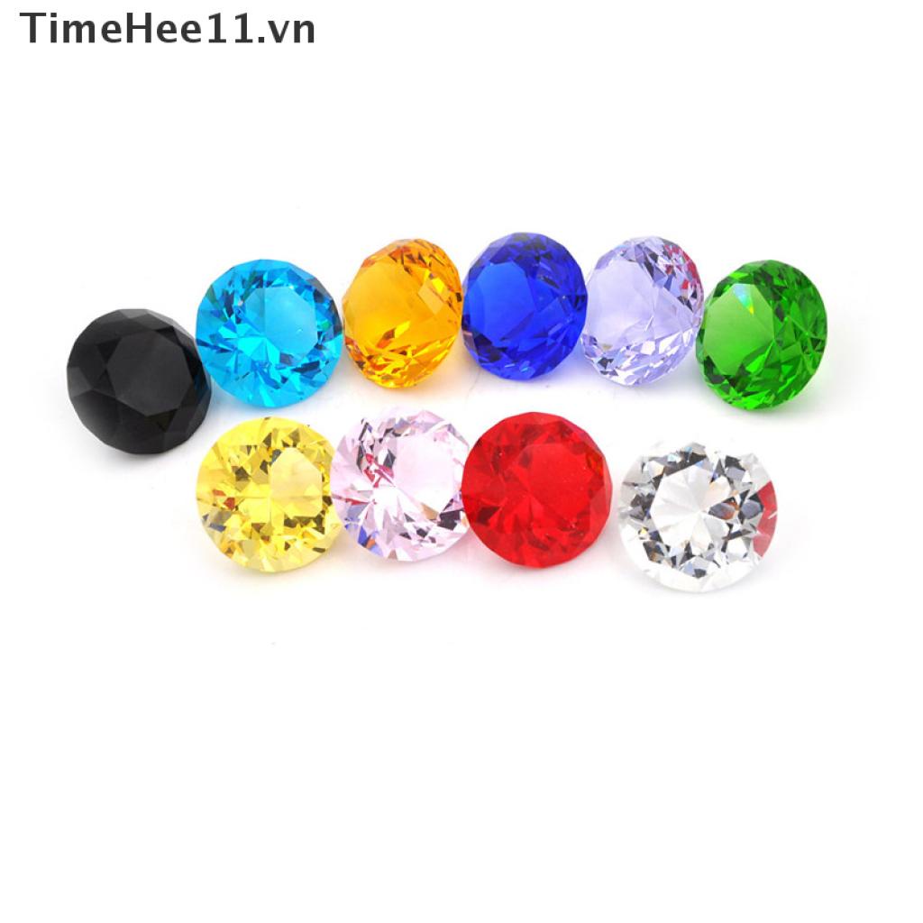 Mặt Trang Sức Kim Cương Pha Lê Giấy Hình Viên Kim Cương 30mm