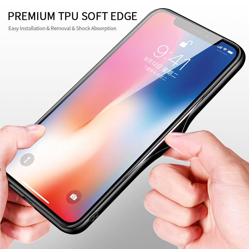 Ốp Điện Thoại Kính Dạ Quang In Hình Siêu Anh Hùng Marvel Avengers Cho Iphone Xs Max Xr X 6 6s 7 8 Plus 5 5s Se