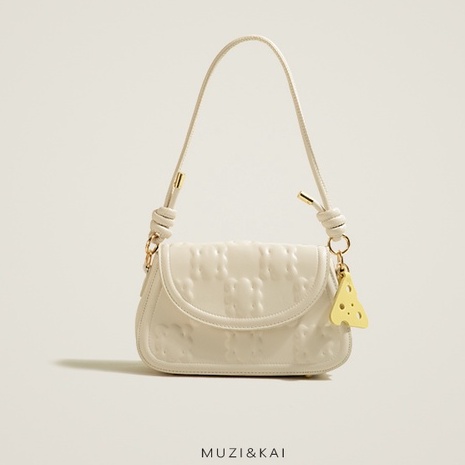 🌸Hàng Order🌸 Túi Xách Muzi&kai Chính Hãng Da Vân Nổi Móc Trang Trí Dây Đeo Kèm Quai Sách Sang Chảnh Nữ Tính 🌸 Quảng Châu