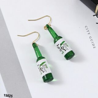 SẢ KHO Bông tai hình chai rượu hàn quốc