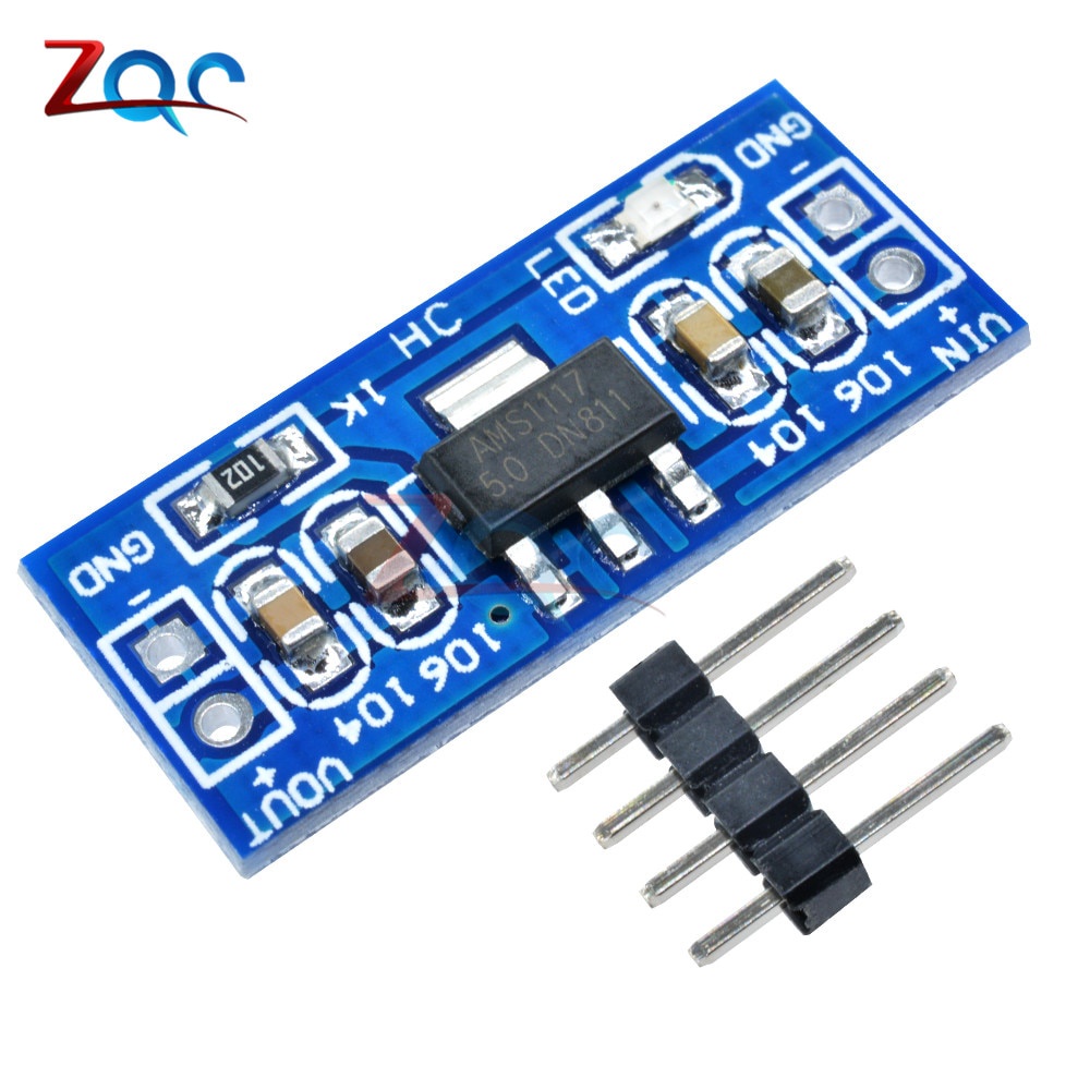 Set 5 Mô Đun Hạ Áp Smd Ams1117 Dc-Dc Dc 4.75-12v Sang 1.2v 1.5v 1.8v 2.5v 3.3v 5.0v Chuyên Dụng Cho Arduino