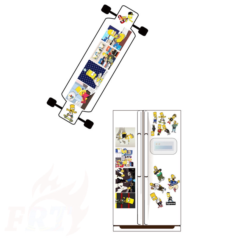 ❉ The Simpsons - Series 03 Stickers ❉ 50Pcs/Set Mixed Luggage Laptop Skateboard Decals Doodle Stickers