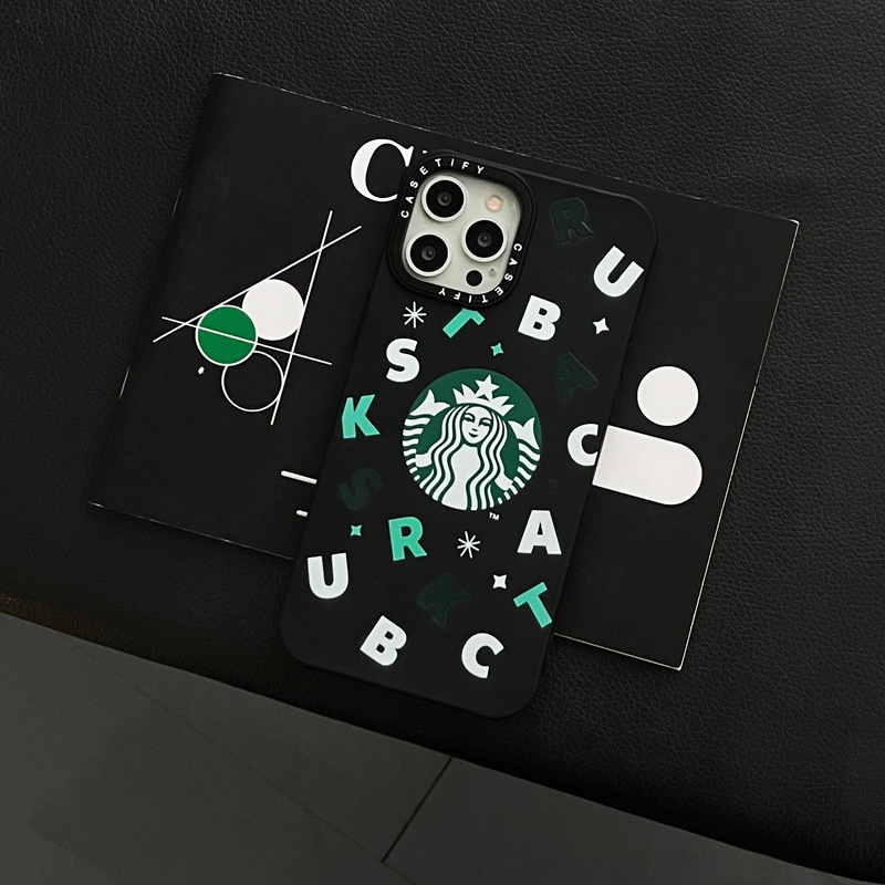 Ốp điện thoại silicon họa tiết Starbuck thích hợp cho iPhone 7 8 Plus X XS XR 11 12 13 Pro Max