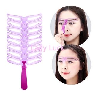 Thẻ Kẻ Lông Mày Cầm Tay 8 Trong 1 Có Thể Tái Sử Dụng Dành Cho Người Mới Bắt Đầu