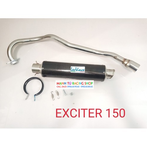 pô xe exciter 150 leovince dài 45 có cổ inox