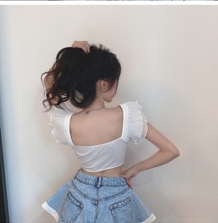 Croptop cột dây tay cánh tiên
