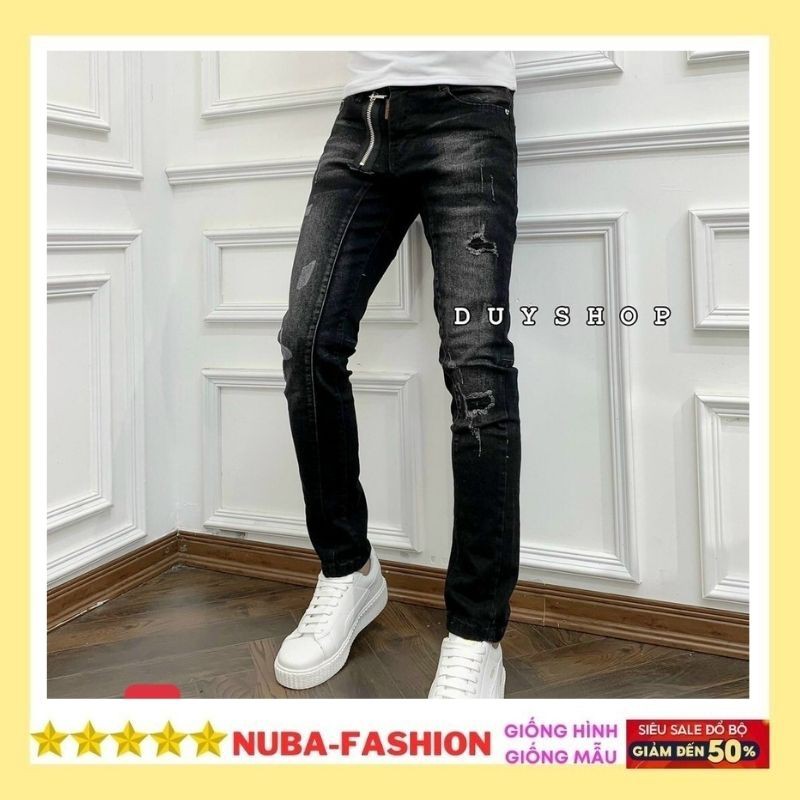 Quần Jean Nam Mẫu Mới Màu Đen Rách Xước Quần Bò Đẹp Giá Rẻ, ali 64 | BigBuy360 - bigbuy360.vn