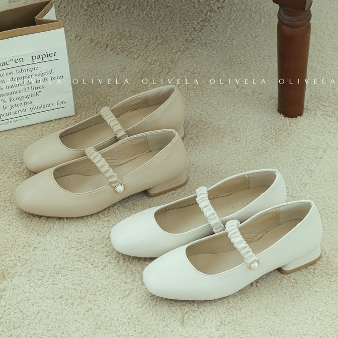 [Mã OLIVEAXT giảm 15k] - Giày búp bê vintage, giày bệt nữ, giày vintage Mary Jane | BigBuy360 - bigbuy360.vn