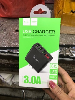 Cổng sạc 3 cổng HoCo C15