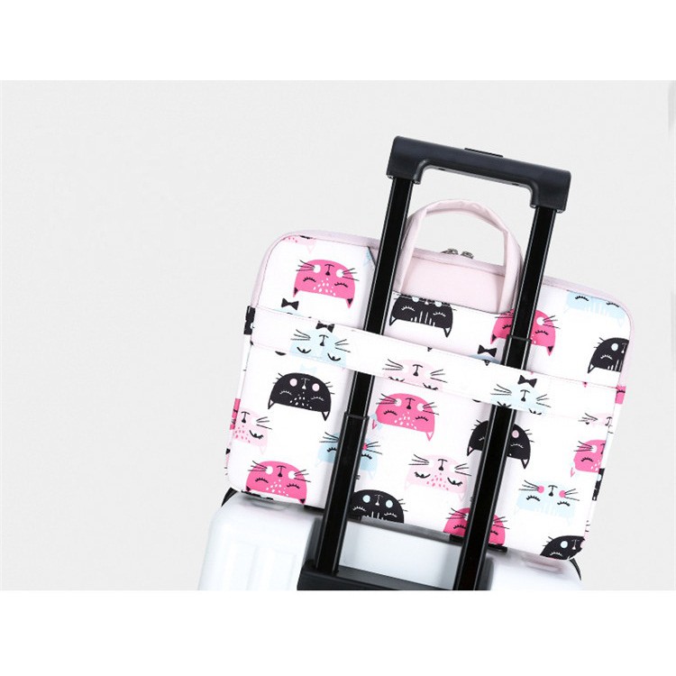 Túi đựng laptop, macbook chống sốc cực êm lót lông họa tiết_tặng kèm túi ví | BigBuy360 - bigbuy360.vn