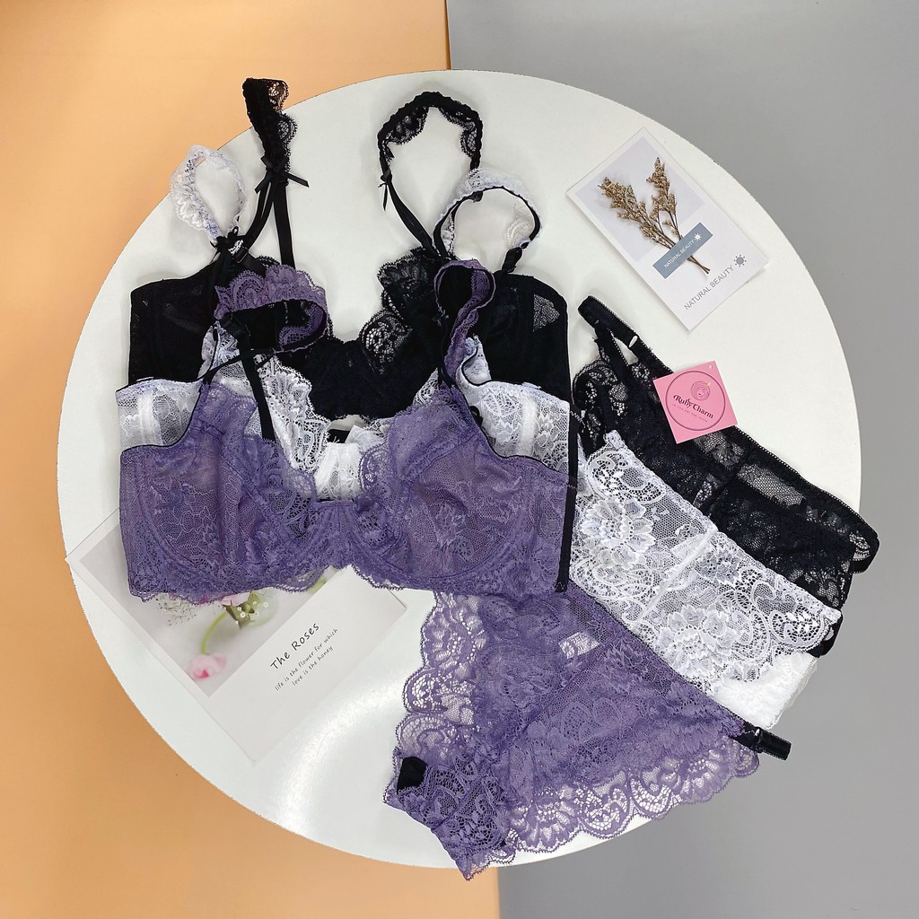 Áo lót mỏng không đệm - có kèm quần - RUBYCHARM-BG-693577-2894 | BigBuy360 - bigbuy360.vn